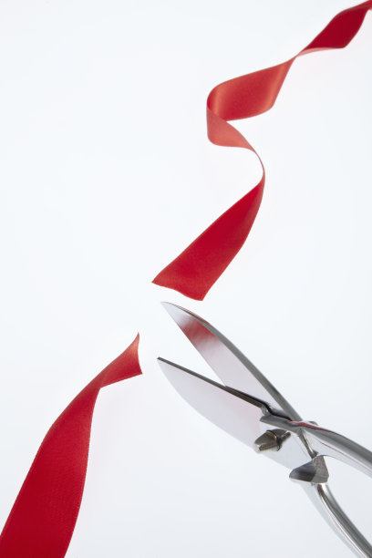 剪彩红丝带图片下载