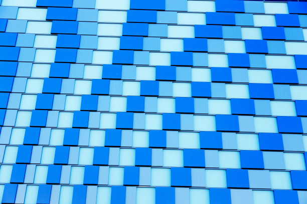 蓝色方块抽象背景图片下载