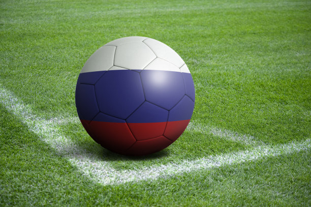 带有俄罗斯国旗的足球图片下载
