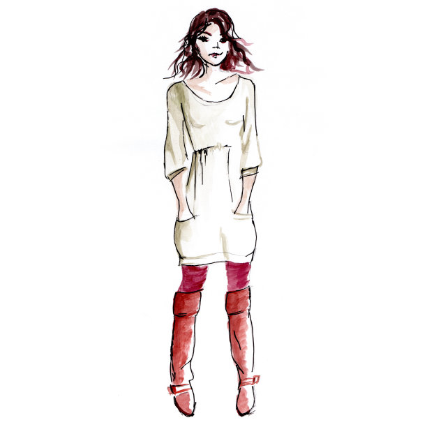 时装设计的女孩图片下载