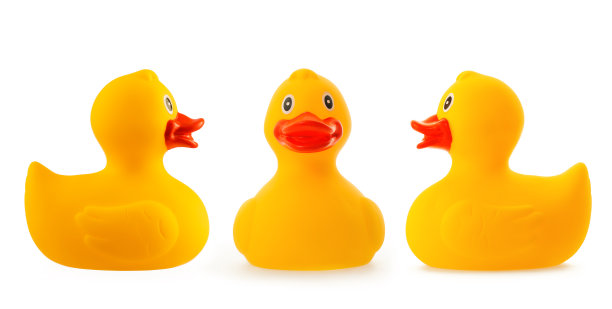 三只黄色的橡皮鸭图片下载