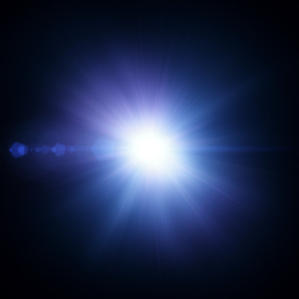 蓝色的光图片下载