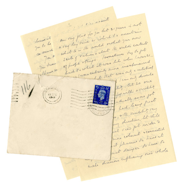 古英国信件和信封，1941年图片下载