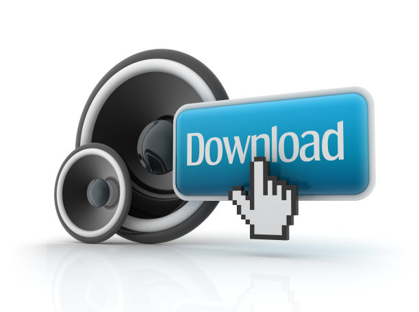 带扬声器的下载按钮图片下载