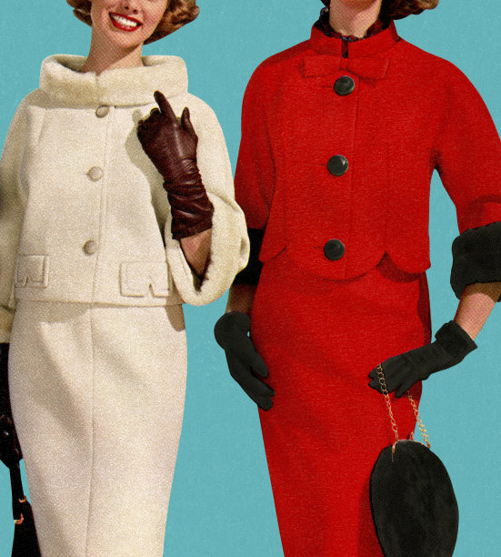 两个穿西装的女人图片下载