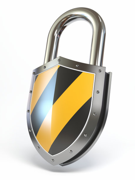 盾形的挂锁图片下载