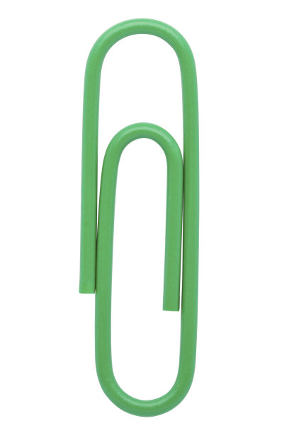 绿色的纸夹图片下载