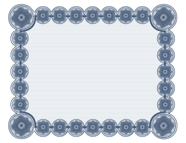 纯青色文件框架白色背景，适合8.5'x11'打印图片下载