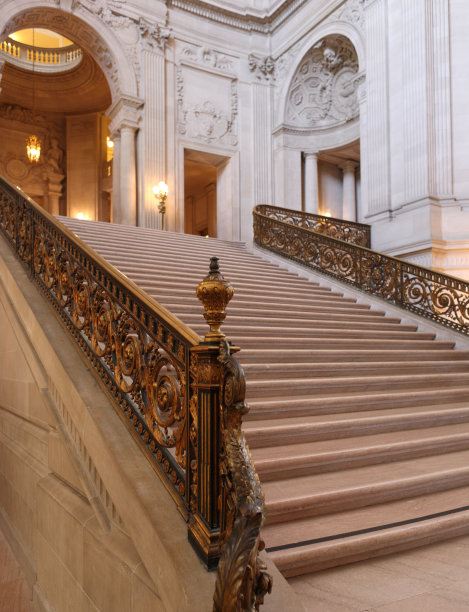 旧金山市政厅的大星盘图片下载