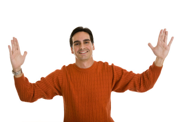 西班牙裔年轻人示意长度图片下载