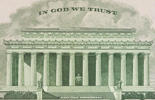 林肯纪念堂我们相信上帝图片下载