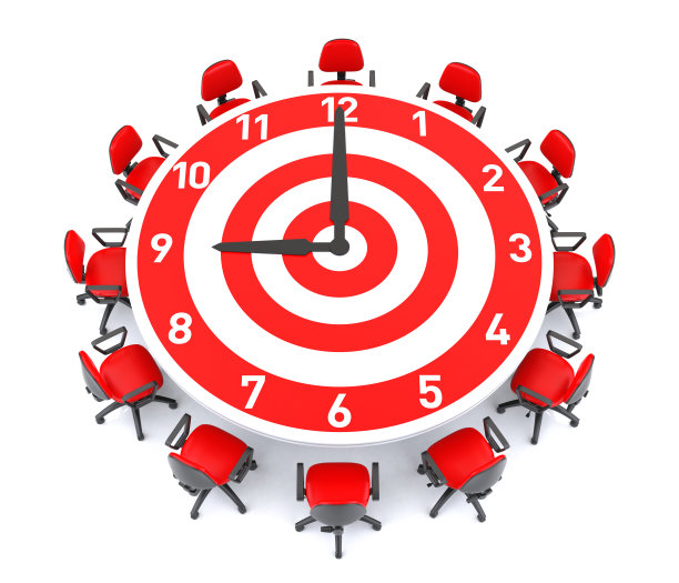 目标时钟会议表图片下载