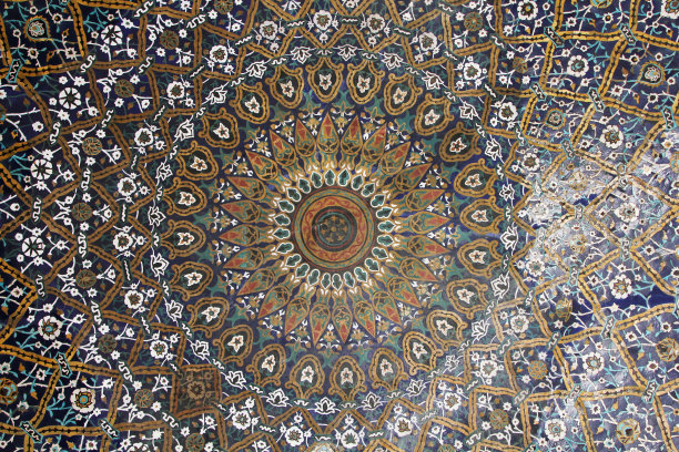 波斯瓷砖装饰图片下载