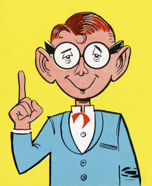 戴眼镜的男人打手势图片下载