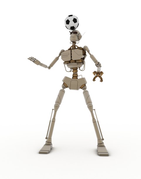 3d机器人-足球英雄图片下载