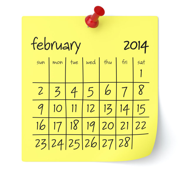 2014年2月-日历图片下载