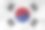 木头上的韩国国旗图片下载