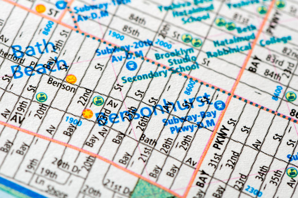 本森赫斯特-纽约地图细节图片下载