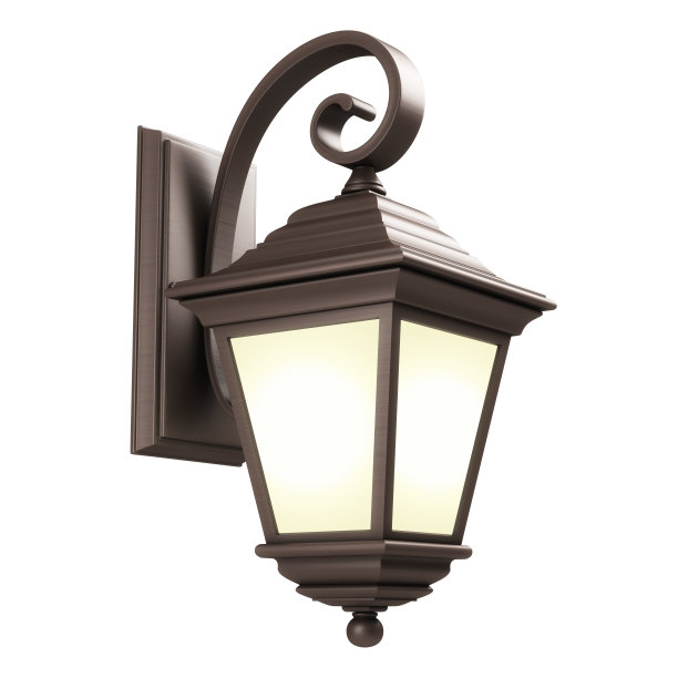 墙壁灯孤立在白色图片下载