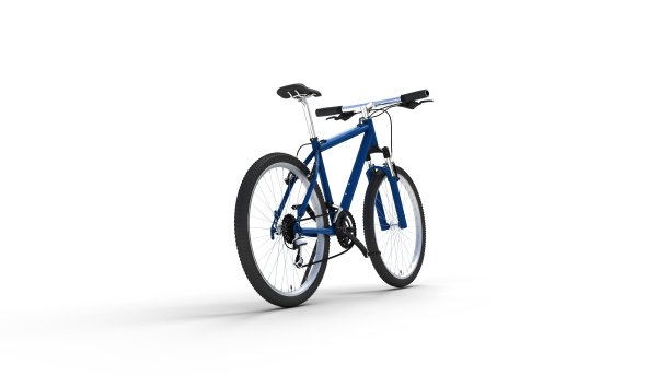 蓝色的山地自行车图片下载