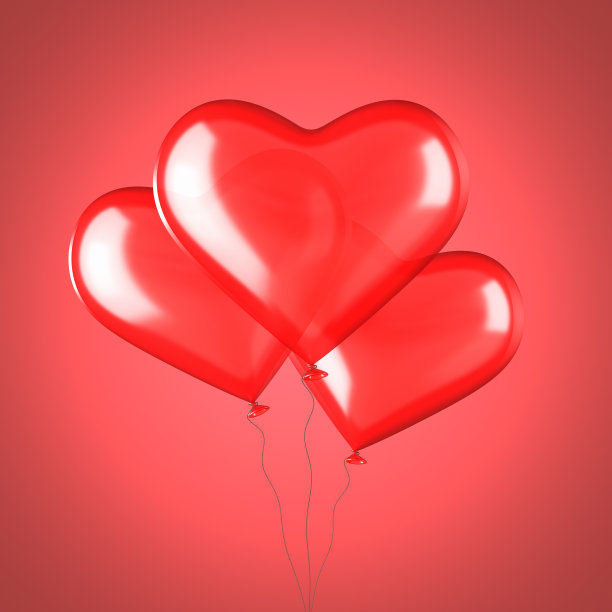 心形的气球图片下载