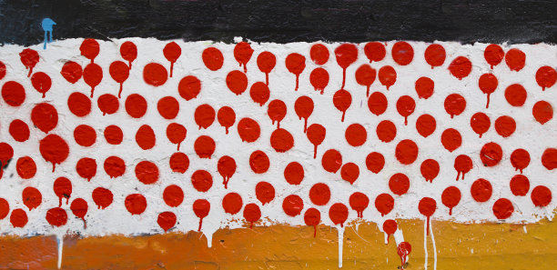 红色和白色的涂鸦。图片下载