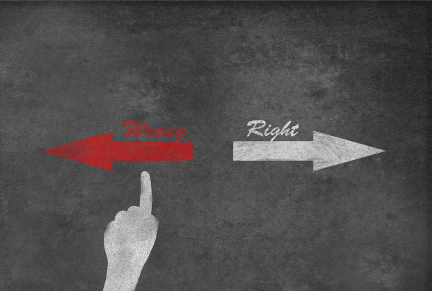 黑板上的对与错图片下载