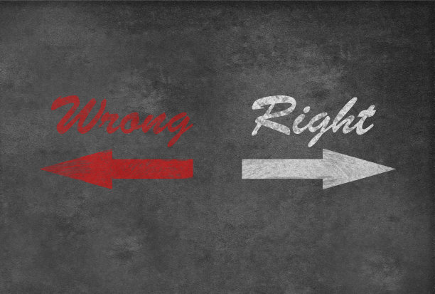 黑板上的对与错图片下载