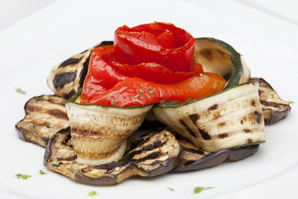 烤西葫芦茄子图片下载