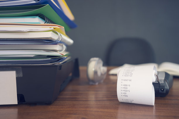 有计算器的大量文件和文件。图片下载