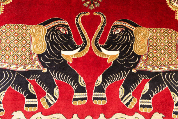 印度地毯的抽象画图片下载