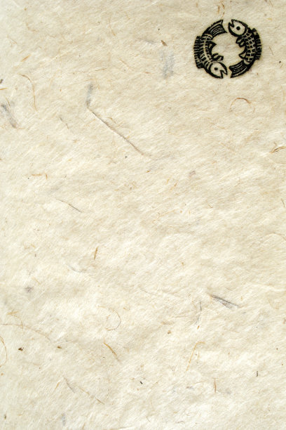 年久失修尼泊尔纸:佛教双鱼象征图片下载