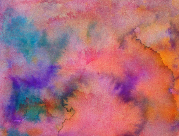 扎染效果手绘水彩和墨水图片下载