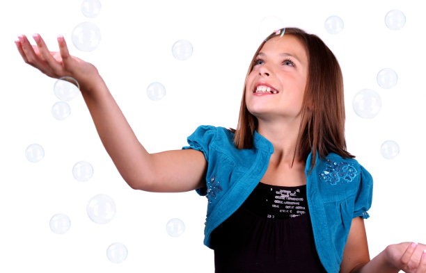 泡沫的女孩图片下载