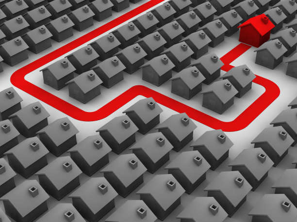 通往右边房子的路图片下载