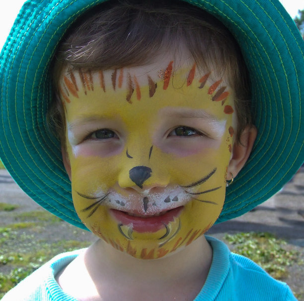 采购产品脸部油漆，孩子，孩子绘画化妆，庆祝图片下载