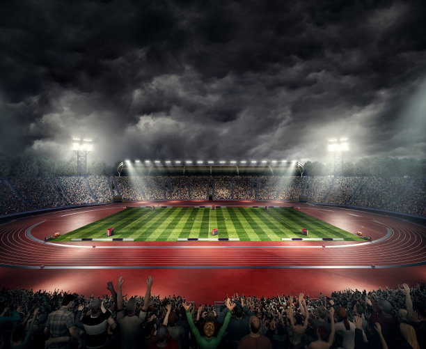 有跑道的奥林匹克体育场图片下载