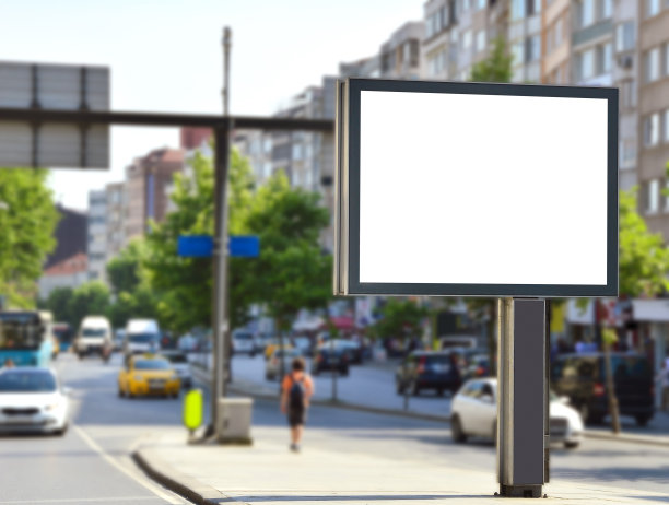 广告牌+剪切路径(点击查看更多)图片下载