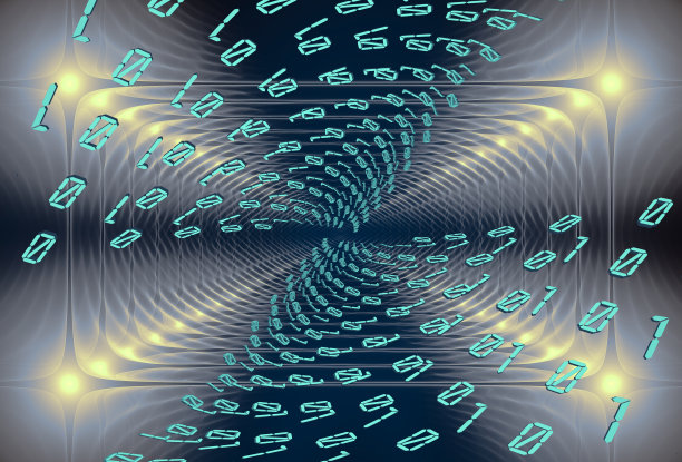 数字流，抽象的现代背景图片下载