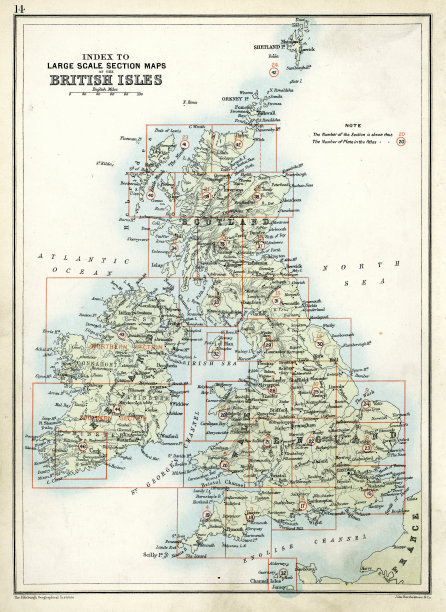 不列颠群岛的古老地图图片下载