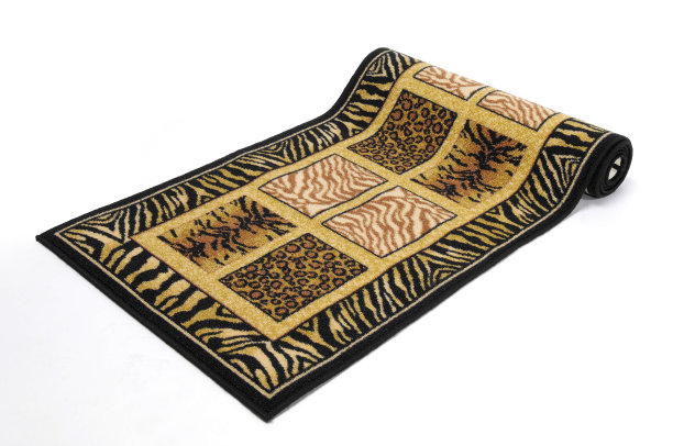 动物皮印花卷地毯图片下载