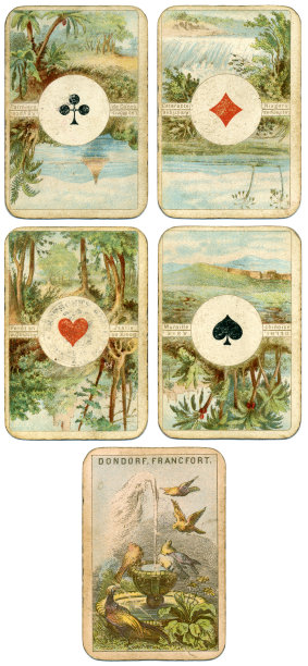 王牌德国四大洲扑克牌唐多夫1900图片下载