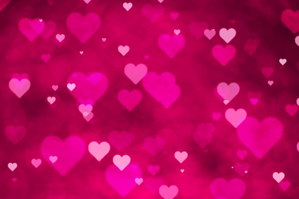 粉色美丽的心背景图片下载