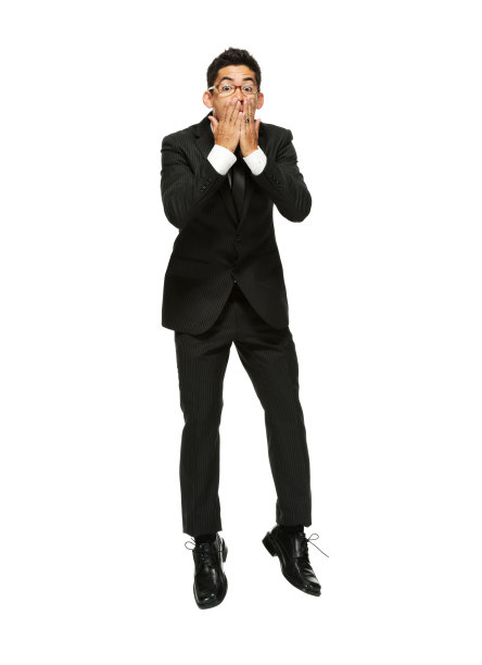 商人惊讶的看图片下载