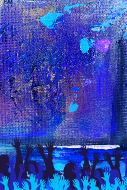 蓝色和紫色，有纹理的背景。志愿者,投票。手了。图片下载