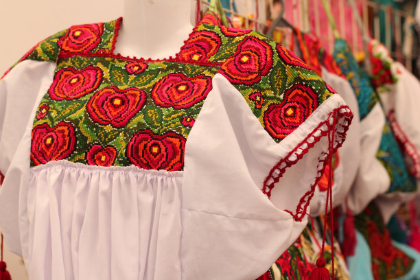 店内待售服装特写图片下载