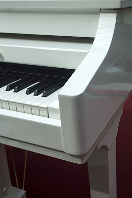 钢琴键特写镜头图片下载