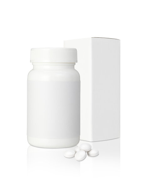 空白药瓶、包装盒。医学药,图片下载