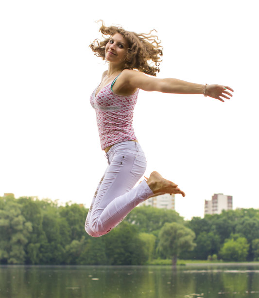 美丽的女孩跳图片下载