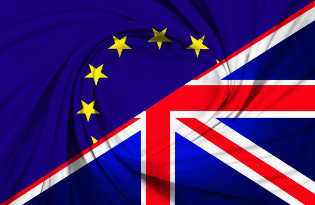 欧盟和英国国旗图片下载